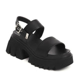 2021 New Arrivals Women Brand Luxury Platform Chunky Shoes Summer Buckle Strap Sandals Women Summer