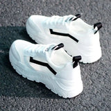 Fashion Women's Shoes Comfortable Breathable Mesh Casual Shoes Autumn Women's Lace-up Non-slip Wear-resistant