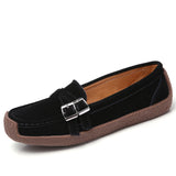 Breakj Bean Shoes Women's Comfortable Low-Top Shoes Casual Flat Single Shoes With Round Head Snail Shoes Mother Shoes