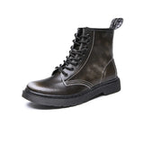 Women Boots Classic Genuine Leather Shoes Women Autumn Winter Boots Leather Punk Ankle Botas Mujer Fur Winter Chaussures