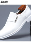Dress Shoes Pointed Toe Split Leather Men Casual Formal Loafers Business Wedding Oxfords shoes zapatillas de