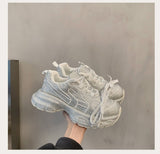 Breakj Drill Full Of Stars Old Dad Shoes 2025 Spring And Autumn New Thick Bottom Height Full Of Diamonds In The Tide Of Net Red Casual