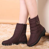Women Boots Winter Shoes Platform Wedge Snow Boots Comfort Thick Plush Warm Ankle Boots Female Footwear Botas