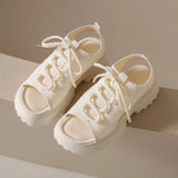 Breakj Sports Sandals Women 2025 Summer New Korean Version Of The Pine Cake Thick-Sed Fashion Casual Fish Mouth