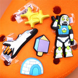 Space Alien Designer Shoe Charms 5pcs/lot Croc Buckle Accessories Luxury Rainbow Sun Clog Dog Jewelry Decorations