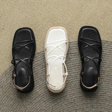 Size 34-40 Women Sandals Casual Low Heels Platform Shoes For Women Rome Wedge Summer Sandalias Casual Office