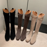 Comfortable Low Heel Boots 2023 New Oblique Temperament Girl Boots Are