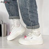 Women's sports shoes Thick Platform Sneakers Women Running Designer y2k Sneakers Casual Pu Leather Vulcanized