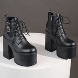 Women Ankle Boots 2023 Winter Brand Design Great Quality Gothic Style Comfy Cool Street Women Shoes Boots Big Size