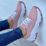Breakj Spring And Autumn New Round Head Cross-Tie With Low-Help Casual Sports Style Women Single