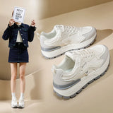 Breakj Korean Version Of Net Face Dad Shoes Female Spring 2025 New Breathable Female Student Sneakers Casual Shoes