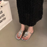 Clip Toe Slippers Women's Summer 2025 New Korean Version Of Cool Slippers Fairy Wind Flat Bottom Beach Shoes