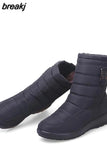 Boots Brand Women Winter Boots Mother Shoes Antiskid Waterproof Flexible Women Fashion Casual Boots Plus