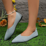 Breakj Summer New Large-Size Tip Flat Bottom Flying Shoes Women's Shallow Sports Style Casual