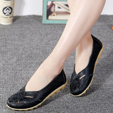 Women Shoes 2023 New Arrival Flat Shoes Women Hollow Loafer Ballerina Flats Casual Female Shoes Plus Size 44