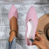 Breakj Summer New Large-Size Tip Flat Bottom Flying Shoes Women's Shallow Sports Style Casual