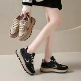Breakj Casual Sneakers Women 2025 Autumn New Korean Version Of The Thick-Sed Forrest Shoes Student Running