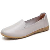 Genuine Leather Women's Casual Shoes Breathable Loafers Slip-on Ultrasoft Moccasins Nursing Shoes For Women Zapatos