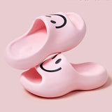 Cartoon Thick-Soled Home Slippers Female Summer Couple Anti-Slip Pillow Slides Woman 2024 Cute Soft Beach Flip