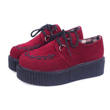 2020 Women Flats Lace Up Platform Shoes Autumn Women Shoes Suede Ladies Shoes Plus Size 41 Female Shoes Free