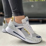 Breakj Fashion Flat-Bottomed Round-Headed Casual Sneakers 2025 Autumn And Winter New Front Lace Single