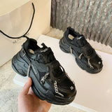 Women's Fashion 2021 New Wild Net Red Thick-Soled Non-Slip Casual Sports Thick bottom Running Shoes Shoes for Women