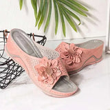 Breakj Slippers Women's Shoes 2025 New Spring And Autumn Hollow Slope And Leisure Fashion Cool Drag Wish Flower
