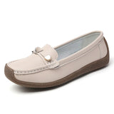Breakj Size Women's Shoes New Soft-Soled Bean Shoes Women's Leisure Flat Shoes Light Feet Mother Shoes
