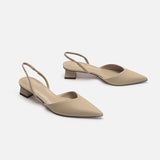 Breakj Sandals Women 2025 New Summer Simple Pointed Square Heel Women's High Heels Fine Fashion Women's Single