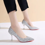 Stiletto Women Pumps Women Shoes Mouth Single Shoes Ladies High Heels Roman Womens Shoes Shallow Pointed High