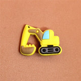 Sale 1pcs Shoe Charms Construction vehicles and Trains Shoe Buckle Accessories Shoe Decorations fit Croc JIBZ Kid's