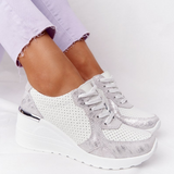 Spring Autumn Women Casual Walking Shoes Height Increasing Sport Wedge Shoes Air Cushion Comfortable Sneakers Zapatos De
