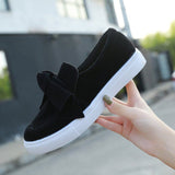 Breakj Lefu Shoes Women's Large Size 2025 Spring And Autumn Bows Shallow Mouth Single Shoes Thick Sole Casual Lazy Single