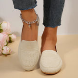 Flying Mesh Flat Sole Women's Summer Shallow Foot Pedal Soft Base Large Breathable Working