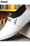 Classic Casual Men's Leather Shoes Height Increasing Shoes Sports for Men Summer Business Pointed Shoes Soild Loafers