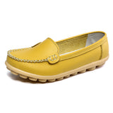 Breakj And Summer Cowhed Mother Shoes In The Elderly Flat Heel Single Shoes Nurse Small White Bean Shoes Size