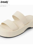 Size 34-39 Women Sandals Rome Wedges Heels Summer Shoes Woman Slippers 2023 High Heeled Sandal Casual Platform