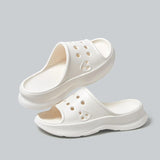 Summer Hollow Out Shower Slippers Women Non Slip Platform Flip Flops Woman Eva Soft Sole Beach Slides Female