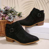 Breakj Autumn And Winter New Large-Size Tip Side Zipper Fashion Comfortable Short Boots Women