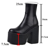 Women Ankle Boots 2023 Winter Brand Design Great Quality Gothic Style Comfy Cool Street Women Shoes Boots Big Size