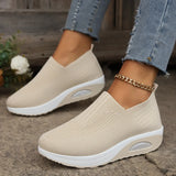 Breakj New Comfortable Shake Shoes Fly Woven Anti-Slip Soft Sole Mother Shoes Mesh Air Cushion Sports Women's