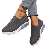 Breakj New Comfortable Shake Shoes Fly Woven Anti-Slip Soft Sole Mother Shoes Mesh Air Cushion Sports Women's