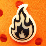 1pcs Luminous Bunny PVC Shoe Charms Decorations Funny Glowing Planet Stars Flame Designer Croc Jibz Buckle Kids