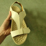 Durable Soft Outdoor Beach Sandals Retro Ankle Strap Lightweight Walking Shoes Slip On Sandals Woman