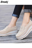 Women Casual Shoes Loafers New Round Toe Solid Female Sneakers Breathable Women Shoes Flats Plus Size Zapatos De Mujer