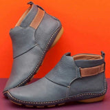 and Winter Women Nude Boots Short Chelsea Cowboy Retro Wear Casual Office 365 Black Red Leather Comfortable Free