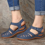 Sandals New Summer Shoes Woman Plus Size 44 Heels Sandals For Wedges Chaussure Femme Casual Gladiator Platform Shoes