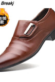 Formal Wedding Shoes Men Slip On Office Shoes For Men Leather Casual Mens Footwear Classic Men'S Dress