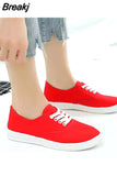 Light Sports White Shoes Women Breathable Canvas Sneakers Black Shoes for Basket Femme Ultralight Casual Sneaker