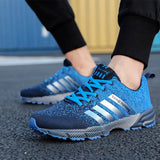Men Outdoor Sneakers Summer Breathable Shoes for Men Lightweight Sneakers Comfortable Sports Walking Training Running